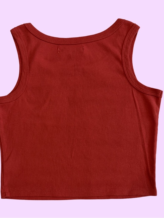 Grayson Threads Red Tank with Rhinestone 'America' Script - Picture 2 of 4